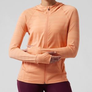 Athleta Pacifica Illume UPF Relaxed Hooded Beach Jacket in Cactus Peach NWT